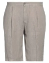 Devore Incipit Man Shorts & Bermuda Shorts Grey Size 42 Linen