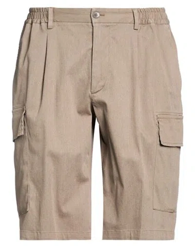 Devore Incipit Man Shorts & Bermuda Shorts Khaki Size 38 Cotton, Polyester, Elastane In Beige