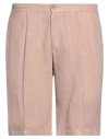 Devore Incipit Man Shorts & Bermuda Shorts Light Brown Size 38 Linen In Beige