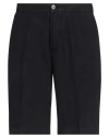 Devore Incipit Man Shorts & Bermuda Shorts Navy Size 28 Linen