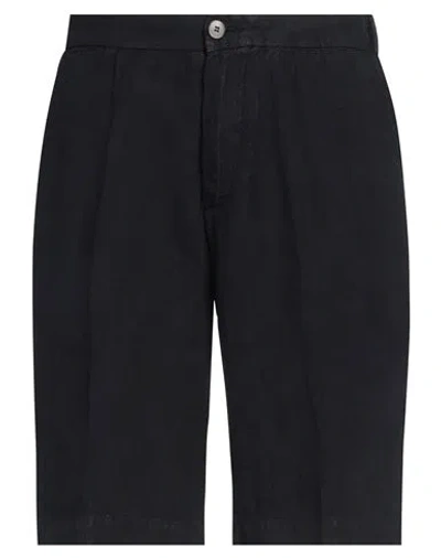 Devore Incipit Man Shorts & Bermuda Shorts Navy Size 28 Linen In Navy