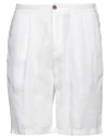 Devore Incipit Man Shorts & Bermuda Shorts White Size 40 Linen