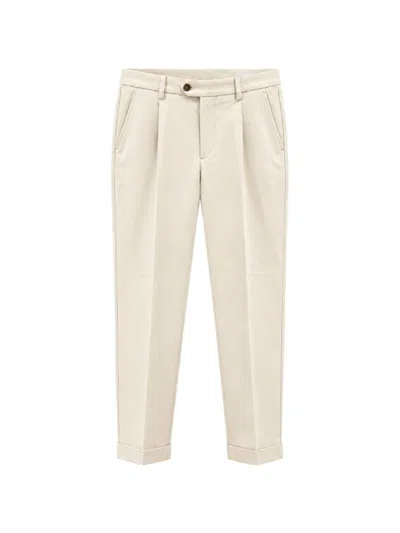 Devore Incipit Pleated Trousers In Neutral