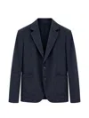 Devore Incipit Single-breasted Blazer In Blue