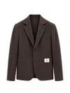 Devore Incipit Single-breasted Blazer In Brown