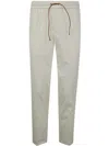 Devore Incipit Drawstring Trousers In White