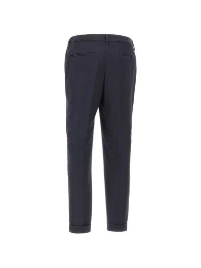 DEVORE DEVORE MIDNIGHT BLUE COTTON TROUSERS