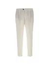 Devore Elasticated-pleated Trousers In Neutral