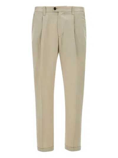 DEVORE PLEATED-FRONT TROUSERS