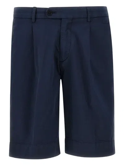 Devore Pleated Shorts In Blue