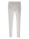 Devore Pleated Tailored Trousers In White