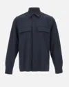 Devore Classic-collar Shirt In Blue