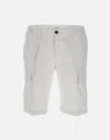 Devore Elasticated Cargo Shorts In White
