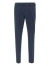 Devore Single-pleat Trousers In Blue