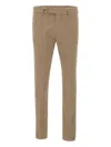Devore Tailored Chino Trousers In Brown