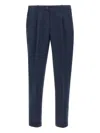 Devore Tailored Pleated Trousers In Black