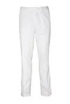 Devore Tailored Stretch Pants In Refined White In White