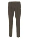 Devore Tailored Trousers In Brown
