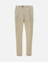Devore Pleated-front Trousers In Neutral