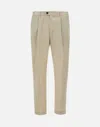 Devore Pleated-front Trousers In Neutral