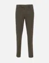 Devore Belt-loops Chinos In Green