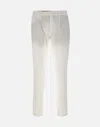 Devore Pleated Trousers In Gray