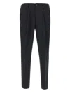 Devore Pleated Trousers In Blue