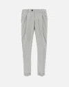 Devore Pleated Tailored Trousers In Grey