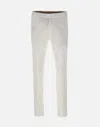 Devore Tailored Trousers In White
