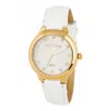 Devota & Lomba White Leather Dress Women's Watch In White