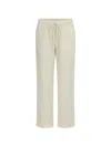 Devotion Elivette Drawstring-waist Trousers In White