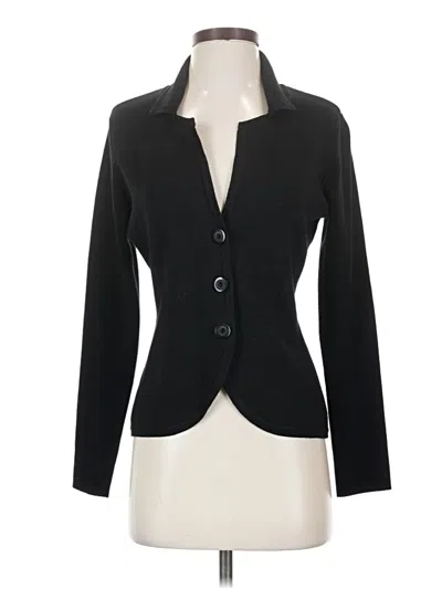 Pre-owned Devotion Long Sleeve Top Black Open Neckline Tops
