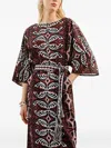 Devotion Pebble Midi Dress In Black
