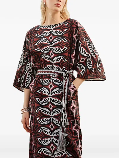 Devotion Pebble Midi Dress In Black