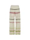 Devotion Striped Trousers In Neutral