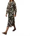 Devotion Twins Armoni Cotton Maxi Dress In Black/white In Black