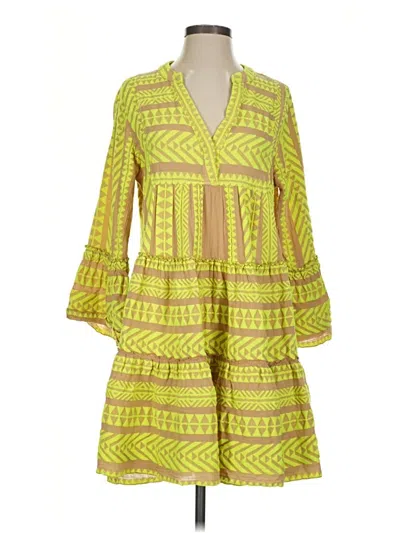 Pre-owned Devotion Twins Casual Dress In Green