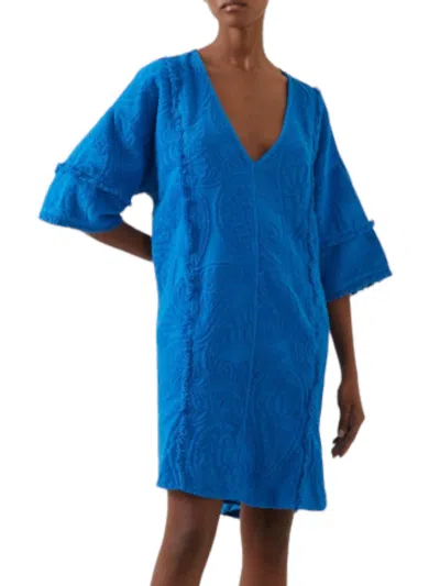 Devotion Twins Domna Towel Dress In Blue