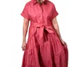 Devotion Twins Ear Maxi Dress In Rose Wine In Red