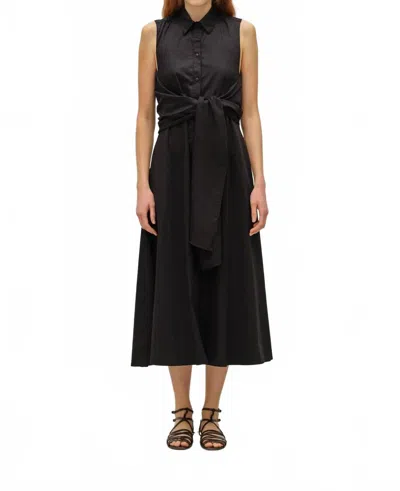 Devotion Twins Eros Sleevles Shirt Dress In Black