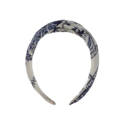 Devotion Twins Twisted Hairband In Blue