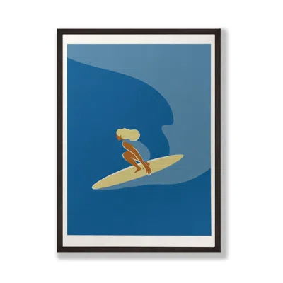Dewerstone Blue / Neutrals The Surfer Giclée Fine Art Print - Deep Blues - A3