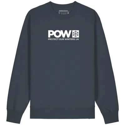 Dewerstone Gold Protect Our Winters - Logo Organic Cotton Sweatshirt - Grey