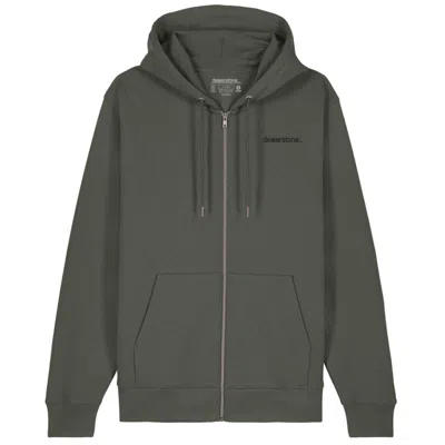Dewerstone Green Highball Organic Cotton Zip Hoody - Khaki