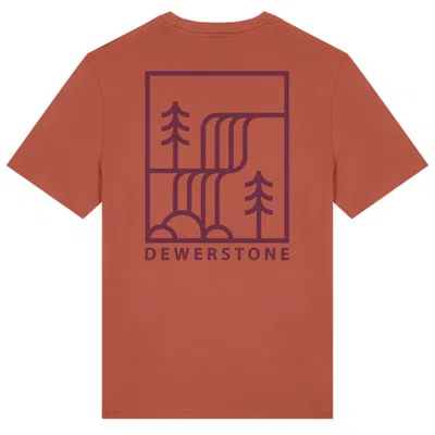Dewerstone Men's Cascade Organic Cotton T Shirt - Chestnut Brown