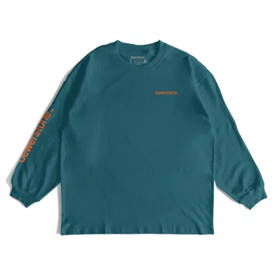 Dewerstone Men's Green Monument Organic Cotton Long Sleeve - Teal