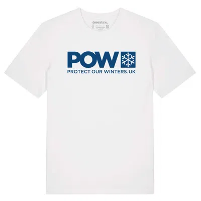 Dewerstone Men's Protect Our Winters Logo T-shirt - White