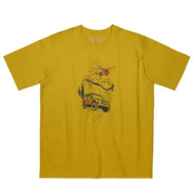 Dewerstone Men's Search & Rescue Organic Cotton T-shirt - Golden Toffee