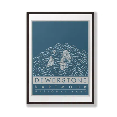 Dewerstone The  Giclée Fine Art Print - Marine Blue - A3