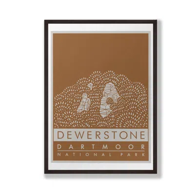 Dewerstone The  Giclée Fine Art Print - Moorland Brown - A3